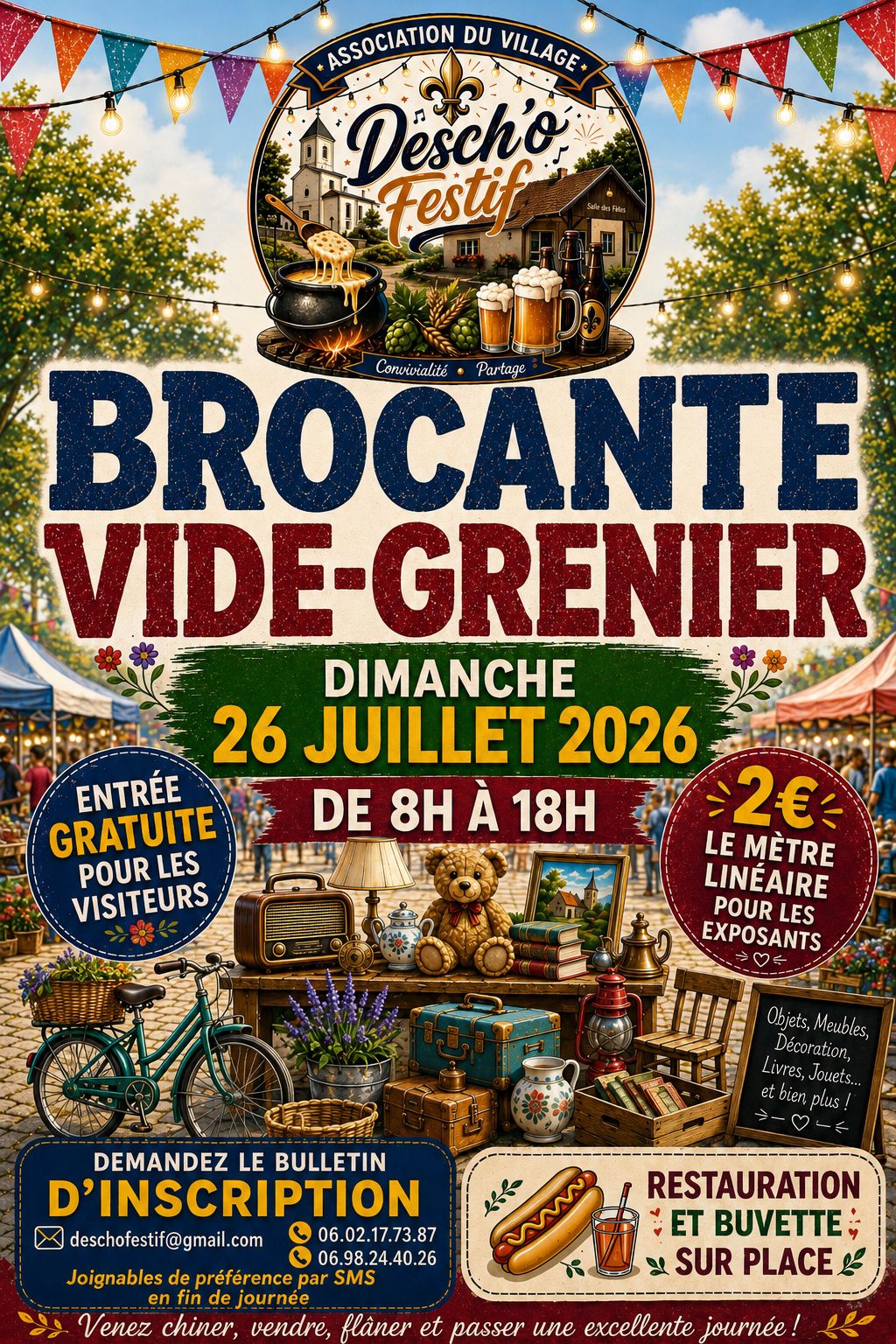 Brocante et vide-grenier