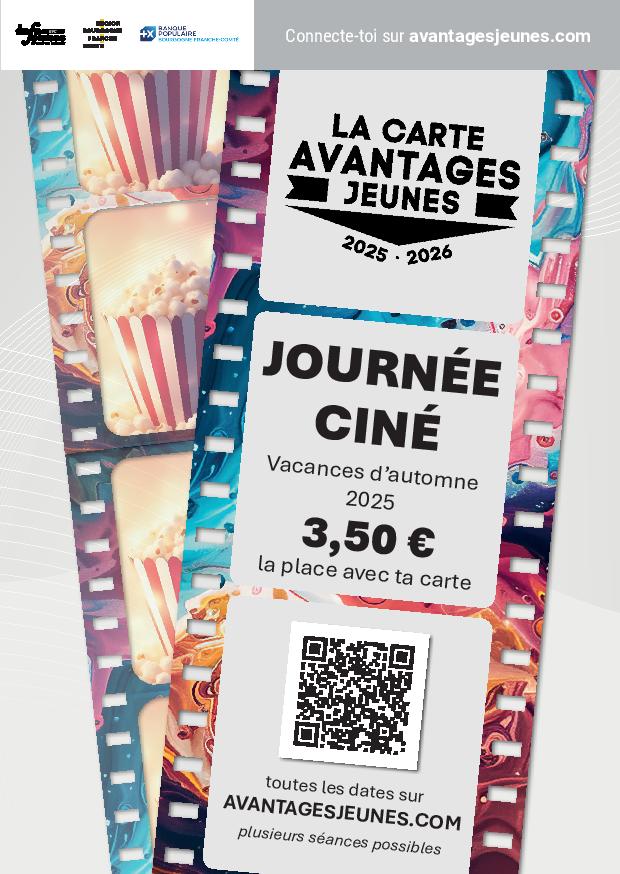 Journées ciné vacances Toussaint carte Avantages Jeunes